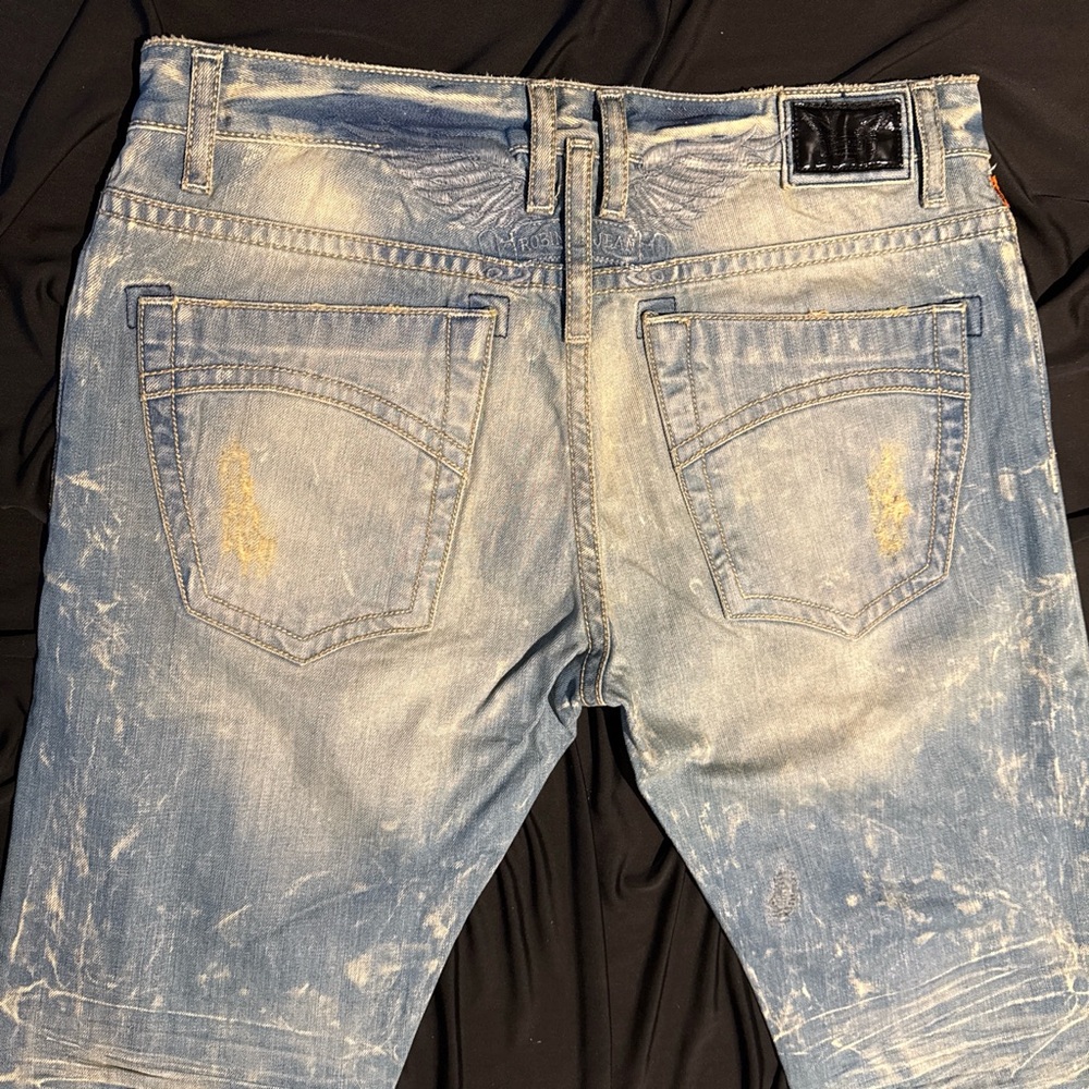 New with out tags Men’s  Robins Jeans Embroidered Wings Pocket Size 36